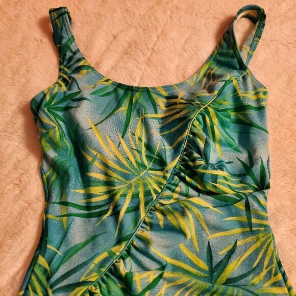 Vintage Palm print swimsuit - Picture 4 of 6